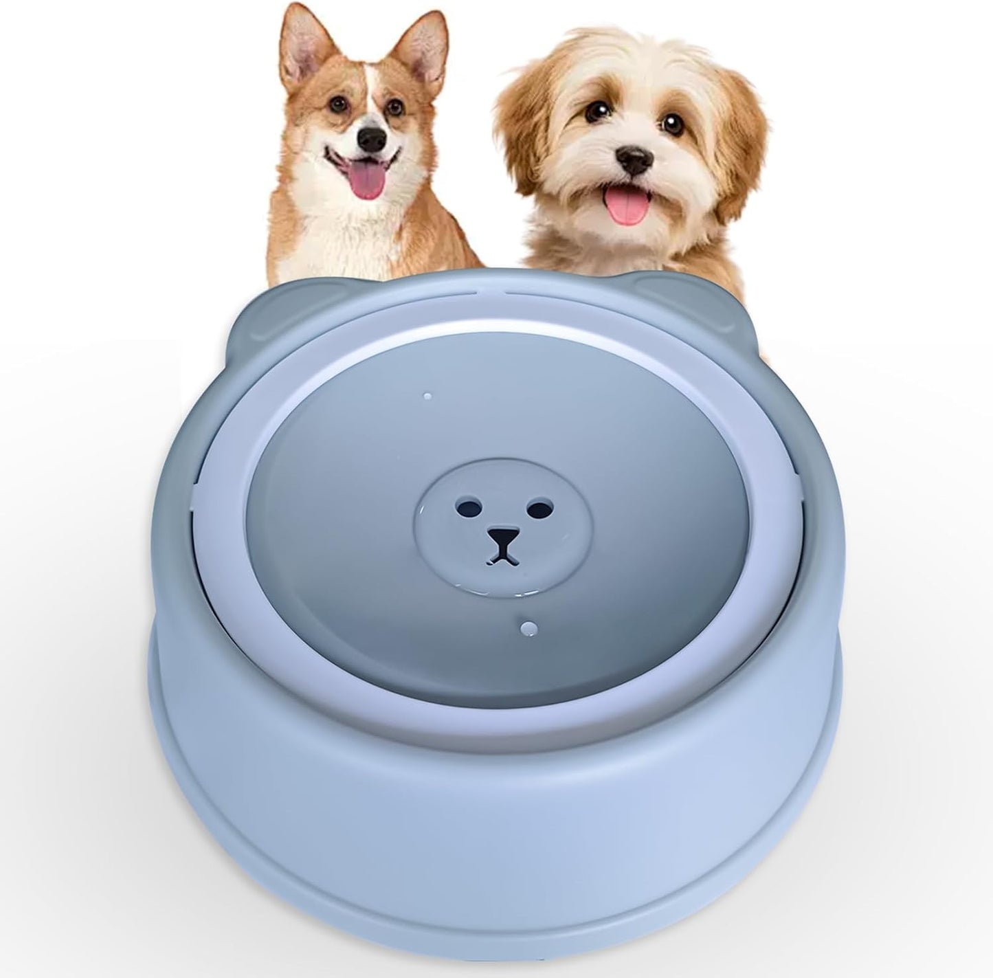 Pet Water Bowl- Portable Dog Water Dispenser, No Spill Water Bowl for Dogs with Spill-Proof Design, Perfect for Dogs and Cats, Keeps Your Pet Hydrated Anywhere (Blue)