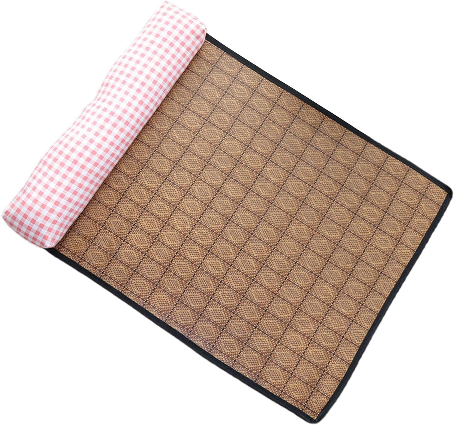 Pet Cooling Mat Pet Non-Slip Blanket Rattan Weaving Mat Summer