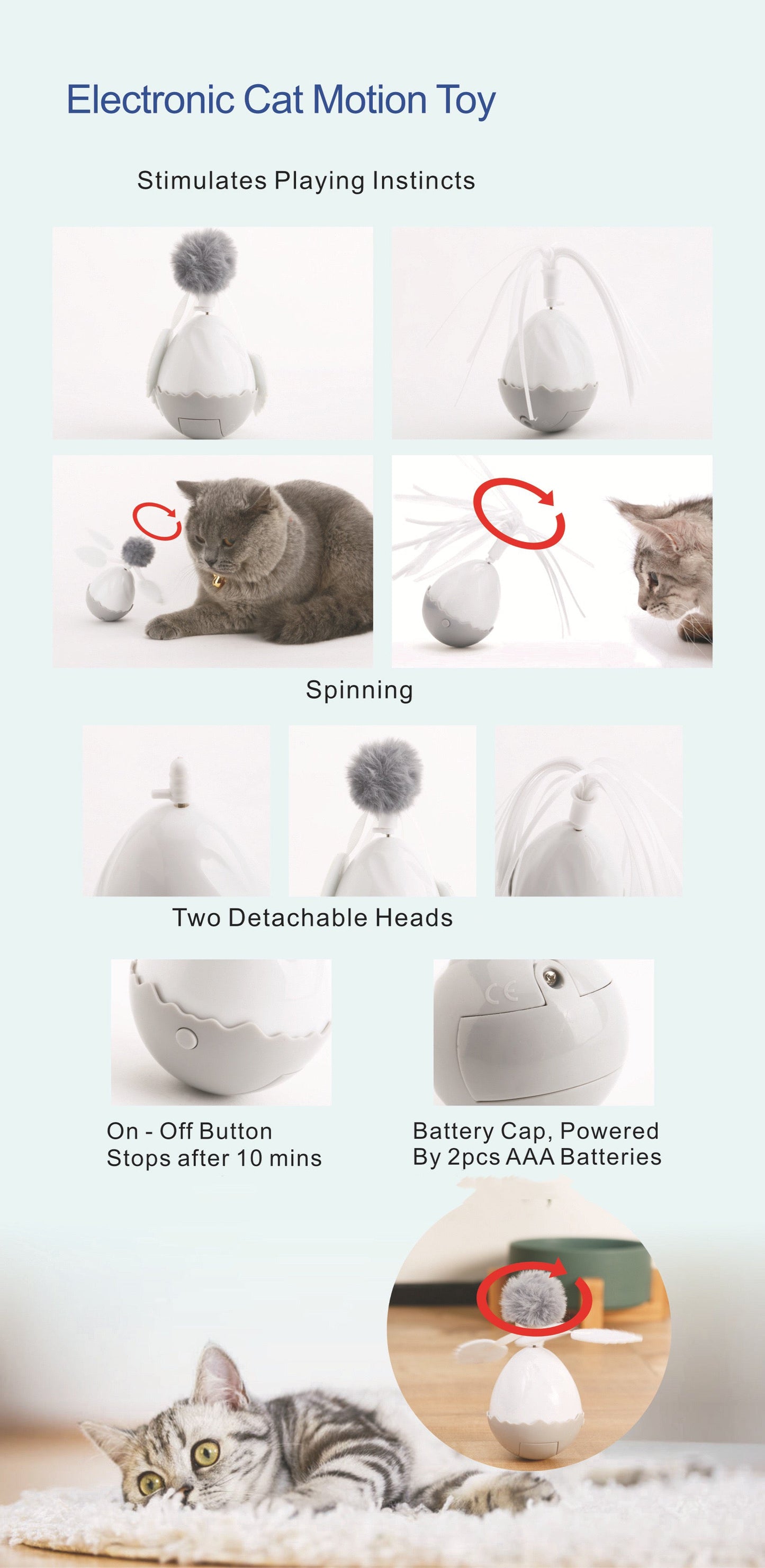Electronic Cat Motion Toy