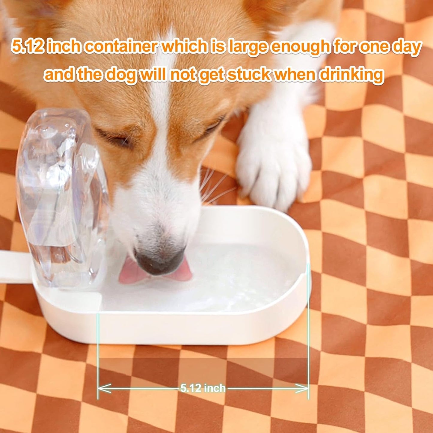 Pet Bowl 2-in-1 Water Bottle  Food Container