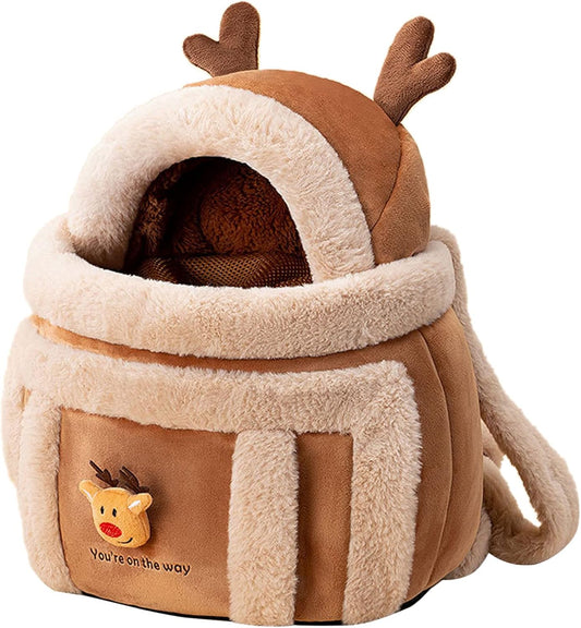 Dog Carrier Cage Winter Warm Cat Travel Bag Portable Carrier Backpack