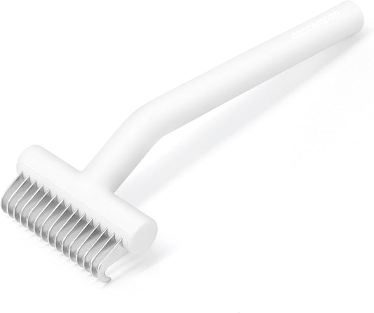 Cat and Dog Brush for Shedding and Undercoat Dematting, Pet Grooming Tool for Medium to Long Hair Pets, Skin-Safe and Lightweight