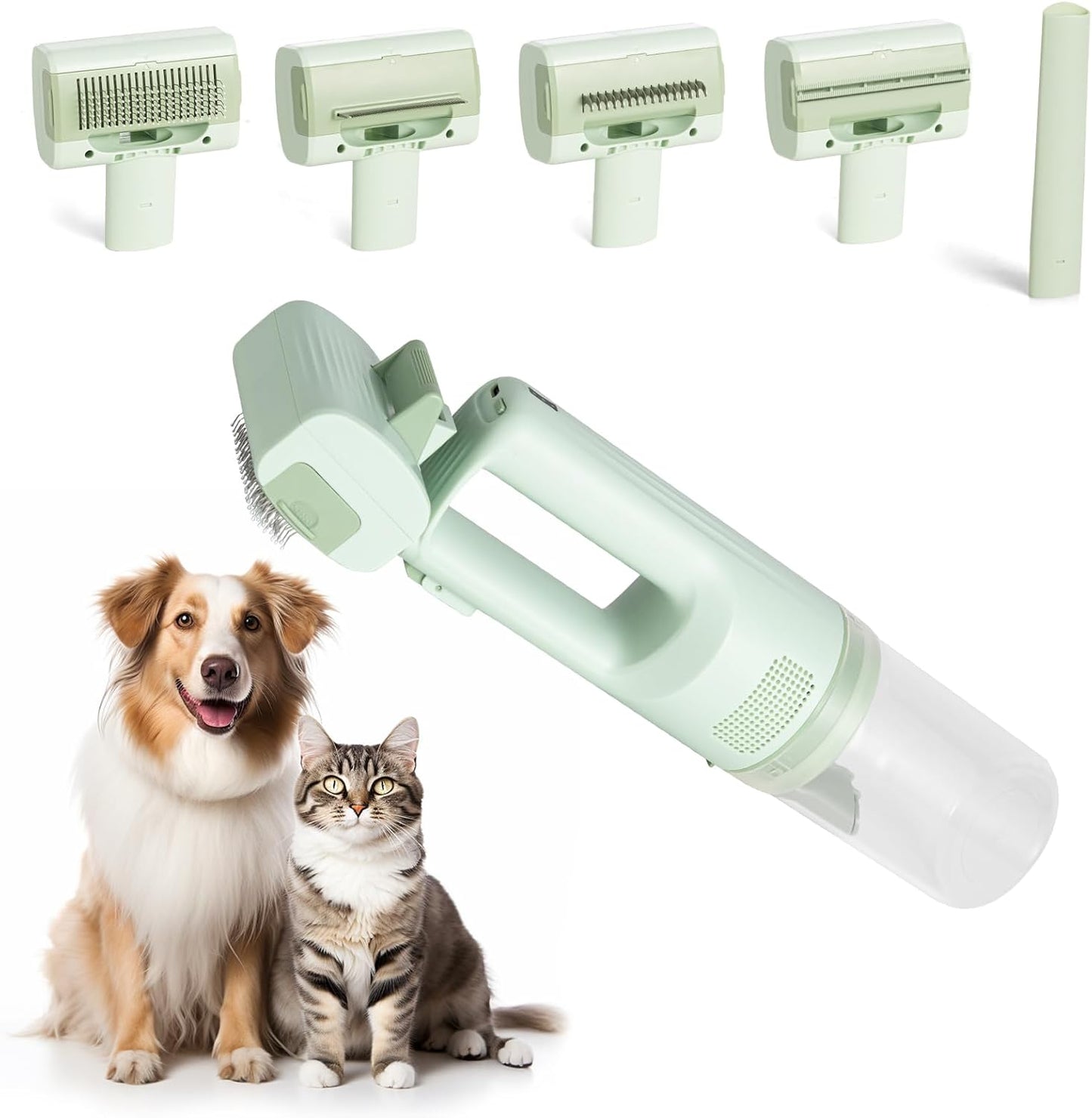 Pet Grooming Vacuum, Handheld Pet Grooming Kit with Strong Suction for Dogs and Cats