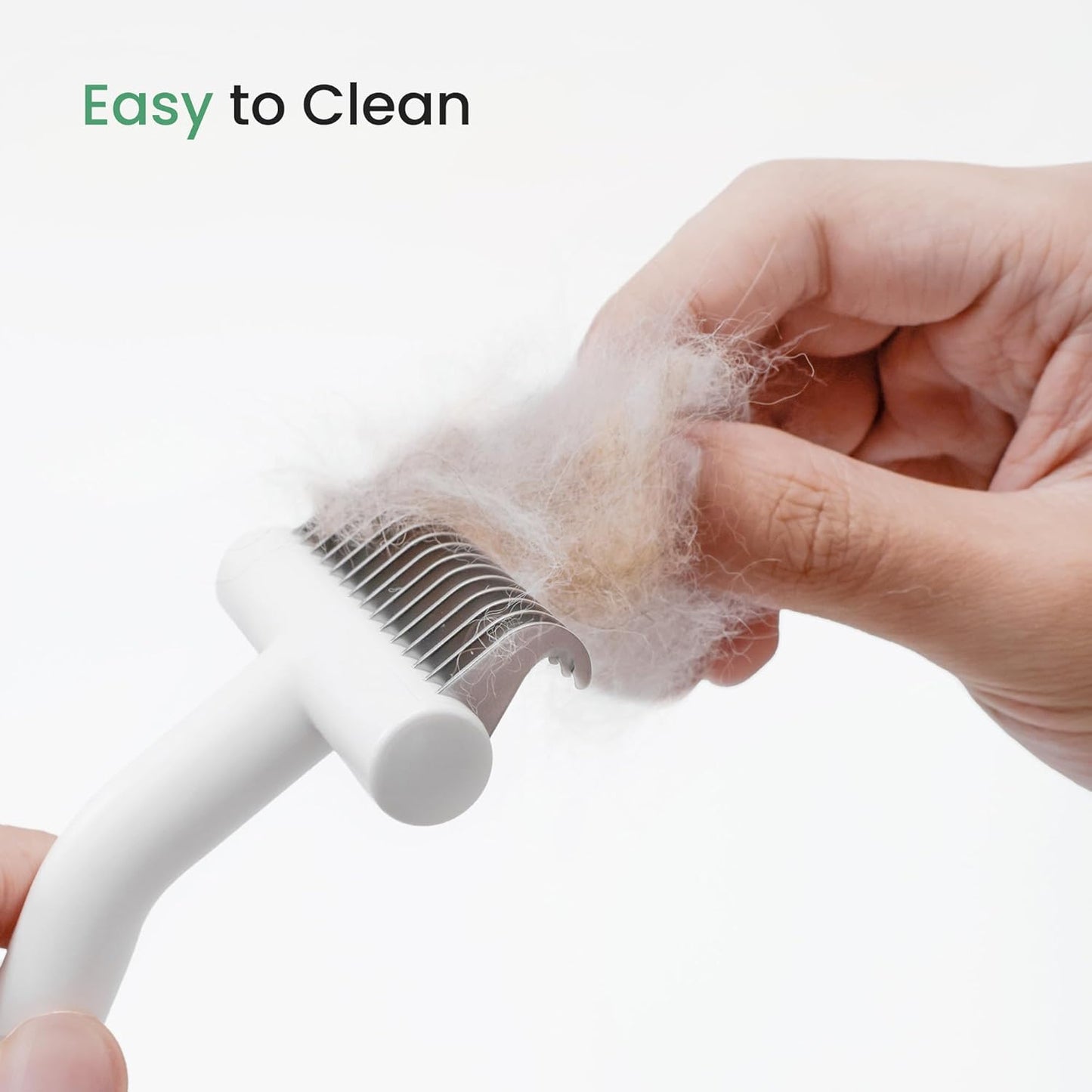 Cat and Dog Brush for Shedding and Undercoat Dematting, Pet Grooming Tool for Medium to Long Hair Pets, Skin-Safe and Lightweight