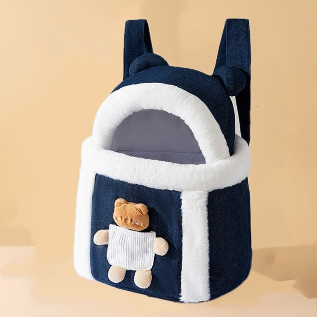 Dog Carrier Cage Winter Warm Cat Travel Bag Portable Carrier Backpack