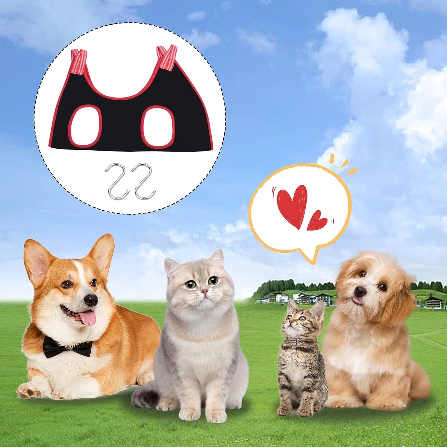 Pet Grooming Hammock Harness