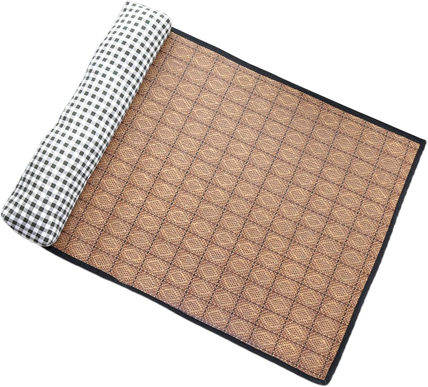 Pet Cooling Mat Pet Non-Slip Blanket Rattan Weaving Mat Summer