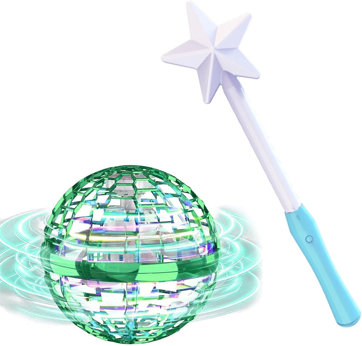 Flying Orb Ball Toys,Hand Operated Drones for Kids,Cool Gadgets Light Up Cosmic Globe Spinning Glow in The Dark,Christmas Birthday Gift Ideas Toys for Teen Girls Age 6 7 8 9 10+