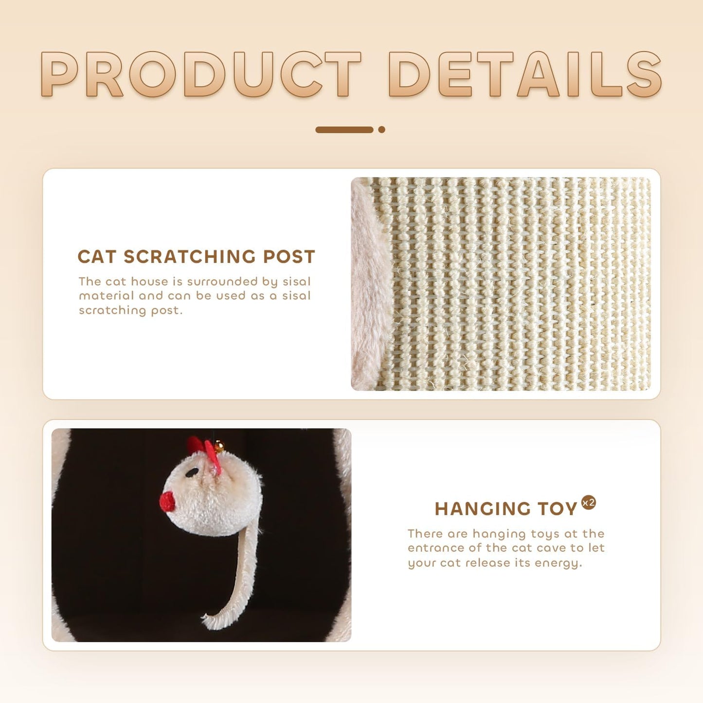 2-Storey Cat Furniture for Indoor Cats