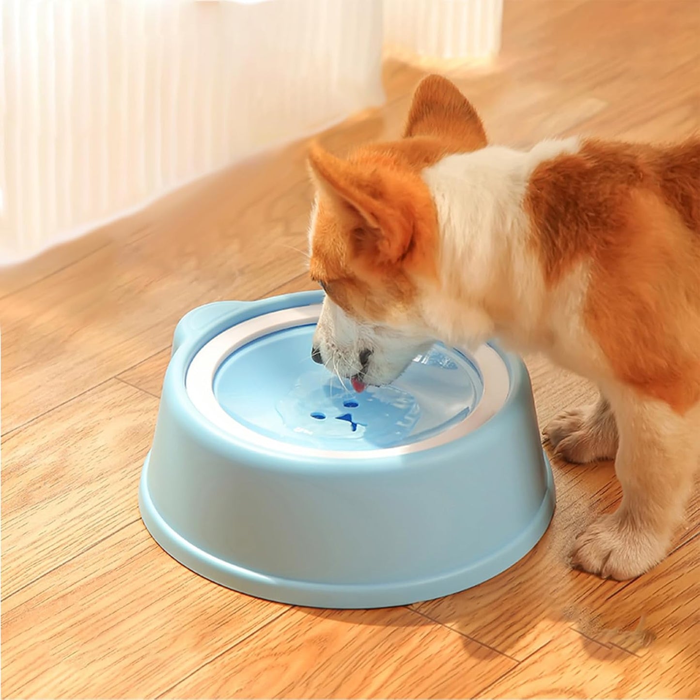 Pet Water Bowl- Portable Dog Water Dispenser, No Spill Water Bowl for Dogs with Spill-Proof Design, Perfect for Dogs and Cats, Keeps Your Pet Hydrated Anywhere (Blue)