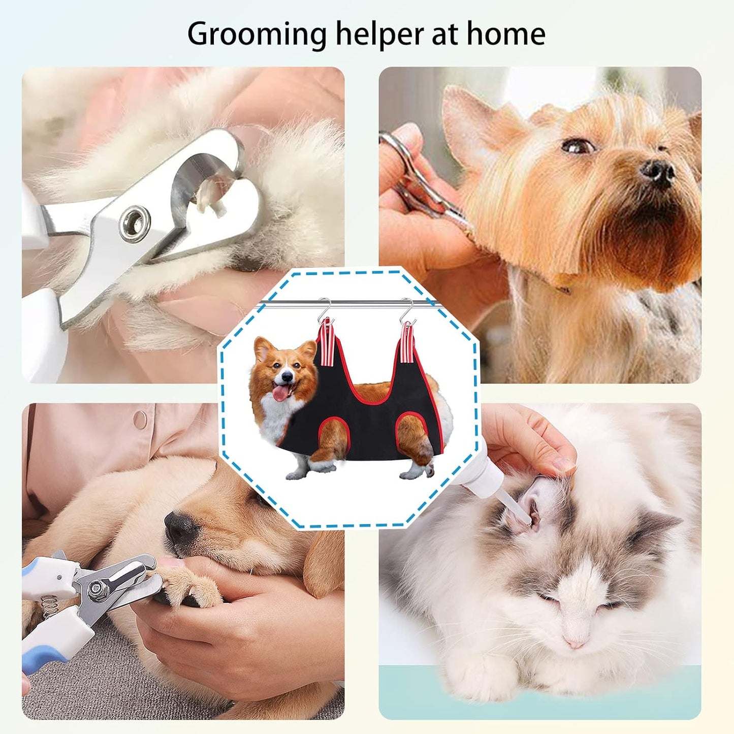 Pet Grooming Hammock Harness