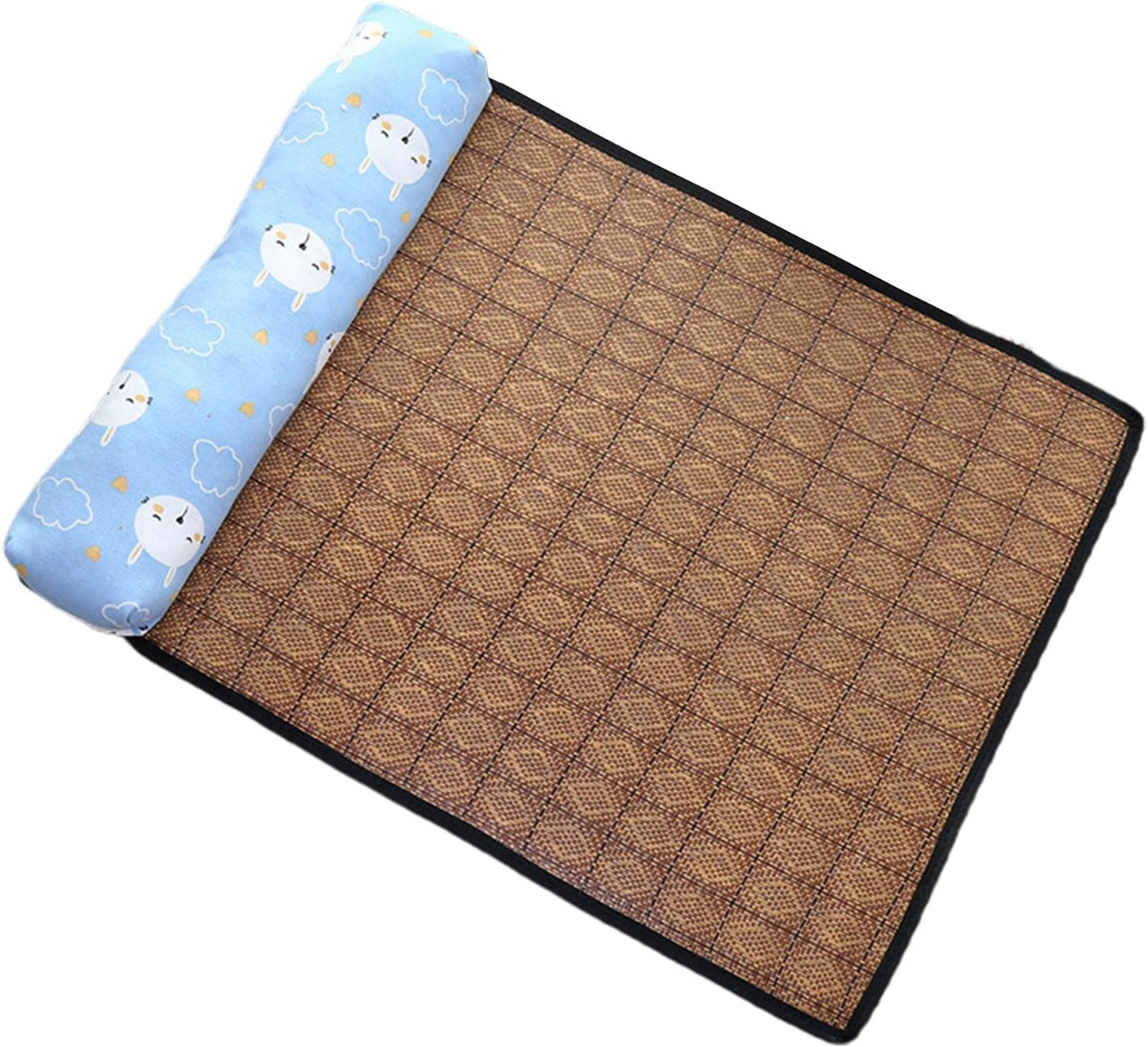 Pet Cooling Mat Pet Non-Slip Blanket Rattan Weaving Mat For Summer