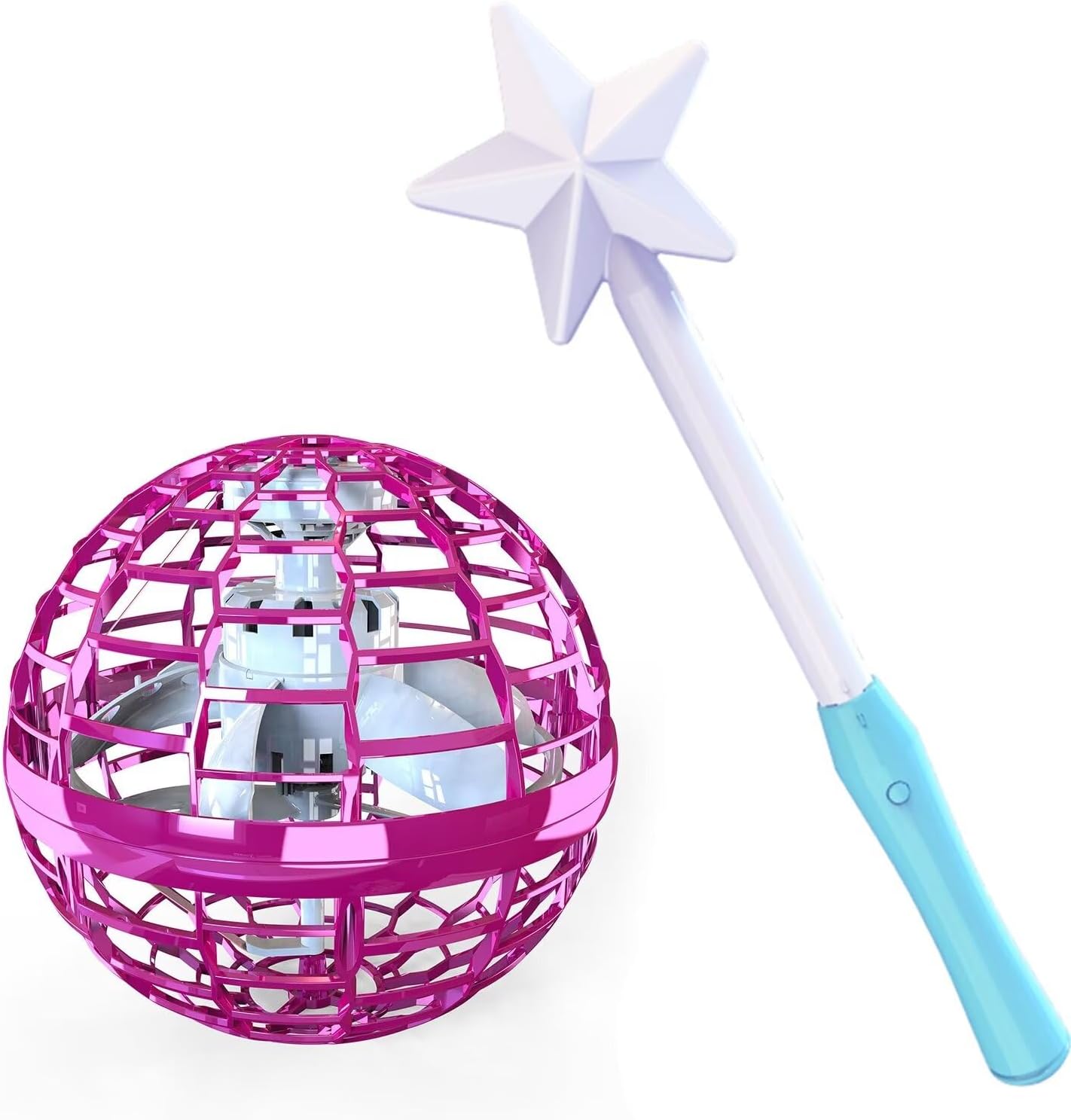 Flying Orb Ball Toys,Hand Operated Drones for Kids,Cool Gadgets Light Up Cosmic Globe Spinning Glow in The Dark,Christmas Birthday Gift Ideas Toys for Teen Girls Age 6 7 8 9 10+