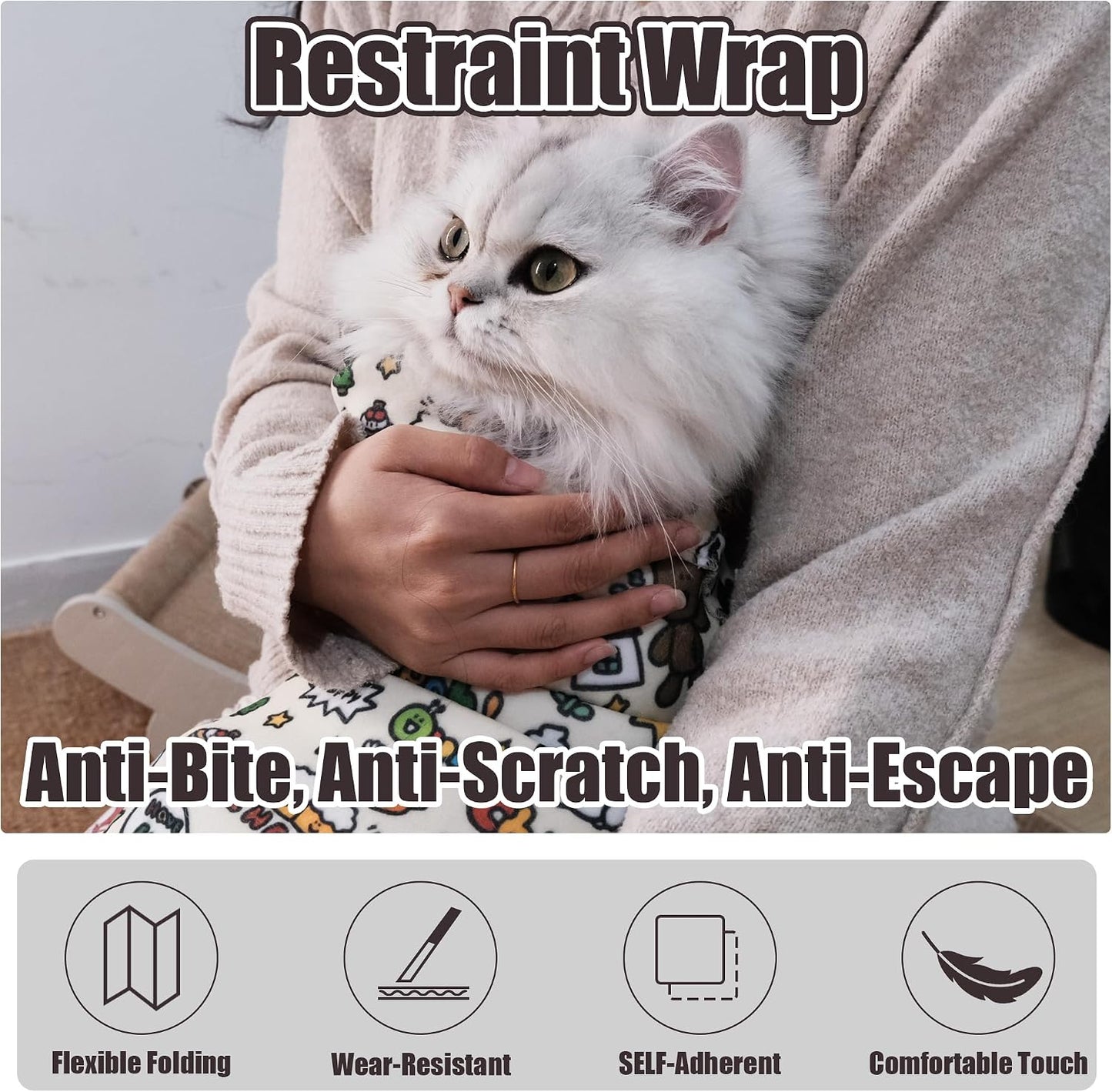 Cat Grooming Wrap Cat Wrap for Cutting Nails