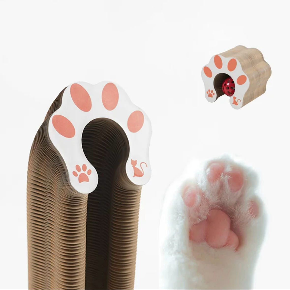 Magic Organ Cat Scratching Board With Playing Ball