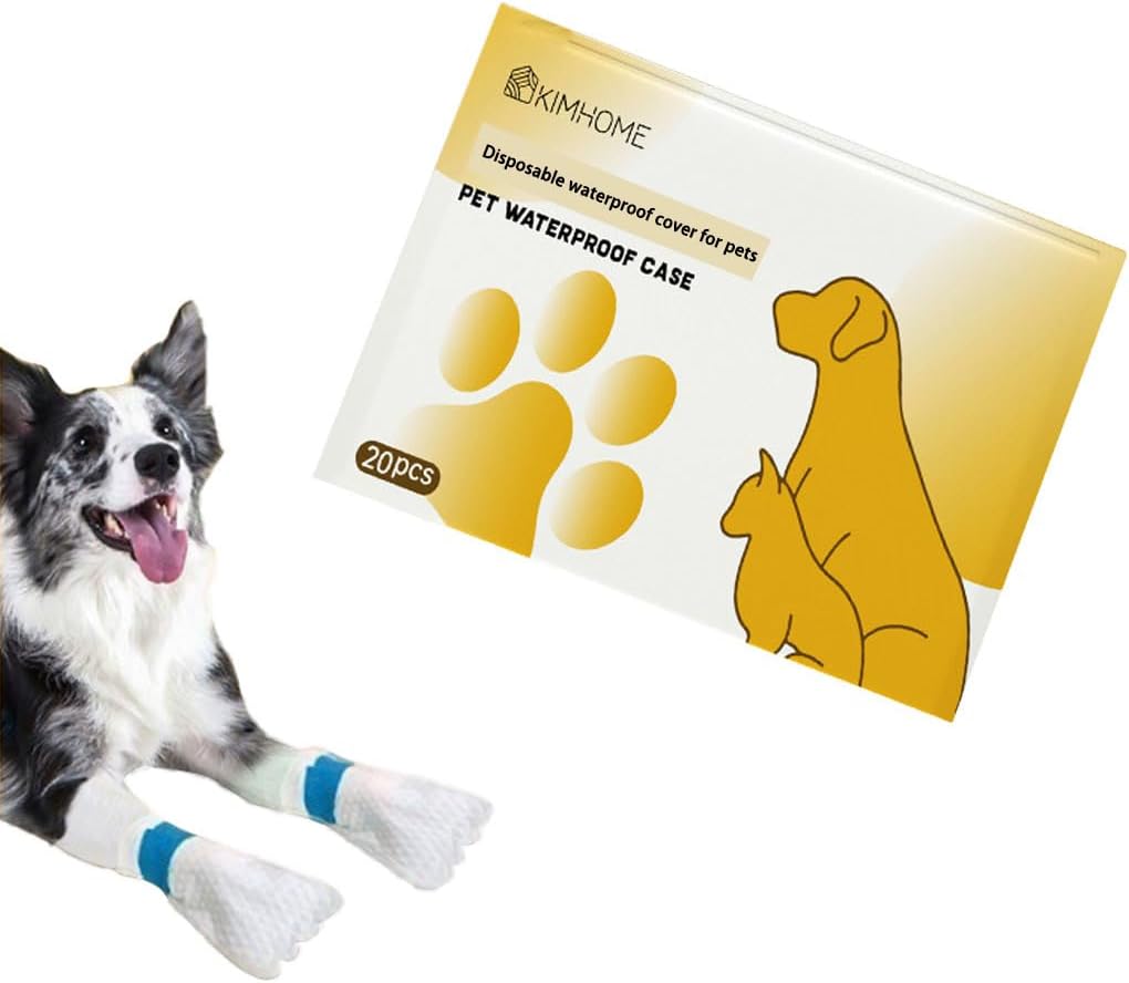 Disposable Dog Shoes, 5.5-55 LBS Outdoor Dog Wellies, paw Protection, Waterproof