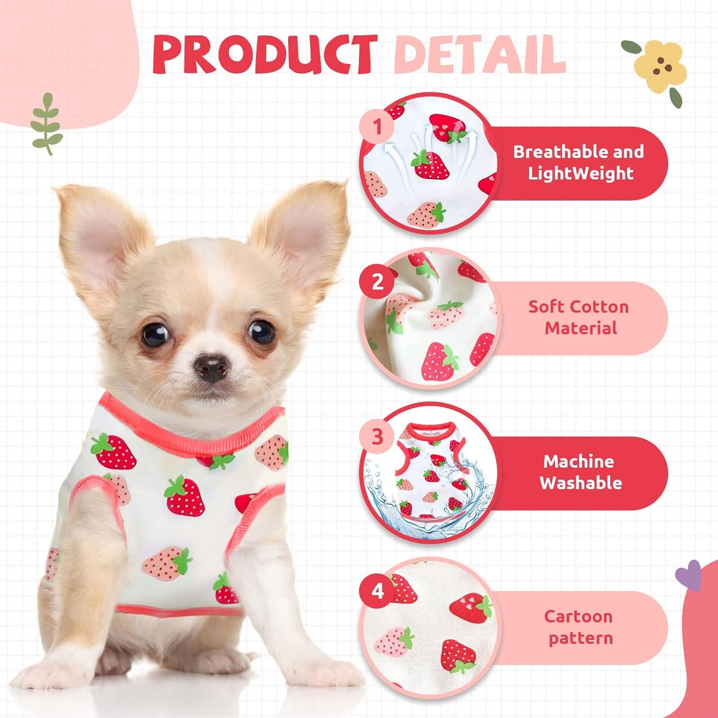 Small Dog Shirt Cute Puppy T Shirt Clothes