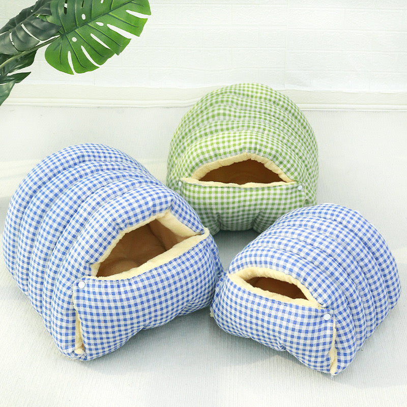 Cat Bed & Small Dog Bed with Cover Cave