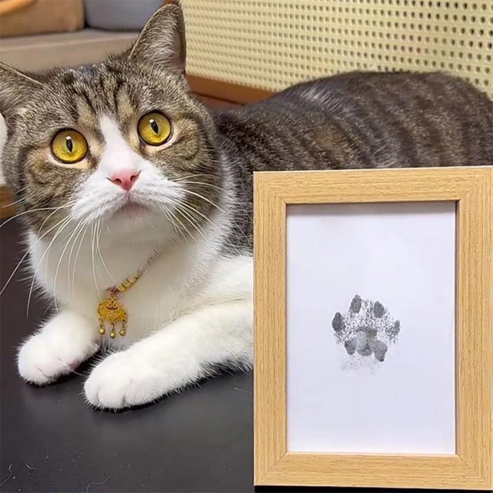 Pet Paw Printing Kit,Inkless Hand and Footprint Kit,Ink Pad for Baby Hand and Footprints